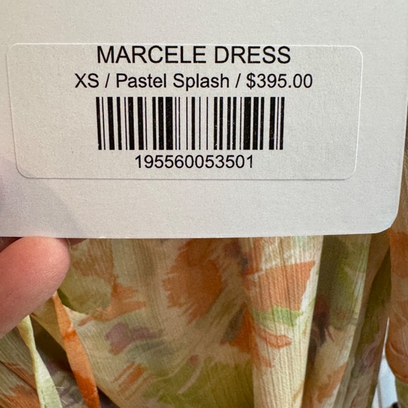 MISA MARCELE DRESS PASTEL SPLASH XS - Picture 9 of 10
